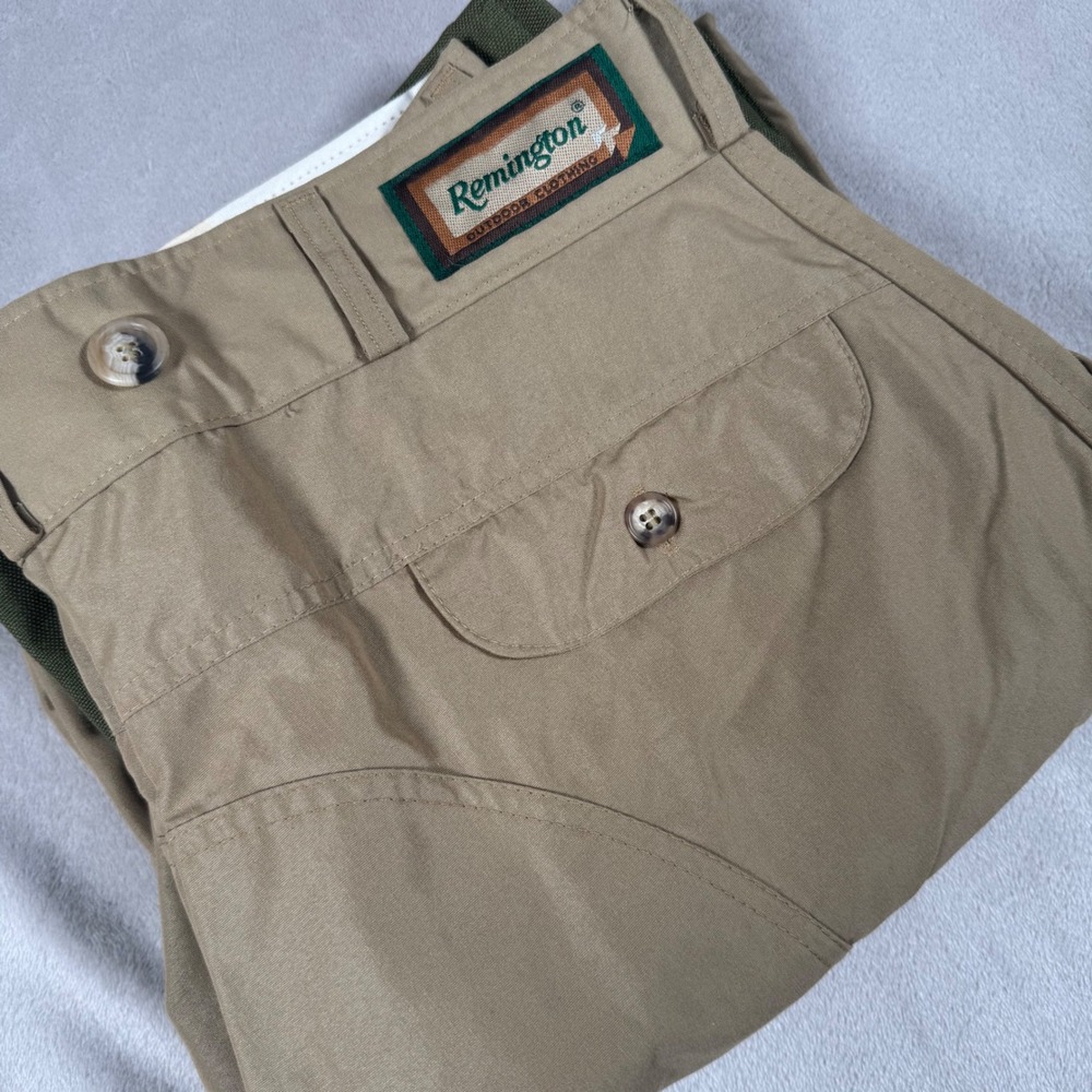 Remington Hunting Pants Mens 38 Tan Green Cordura Nylon Brush Trousers W302-92